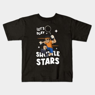 Badminton Glory Mascot Kids T-Shirt